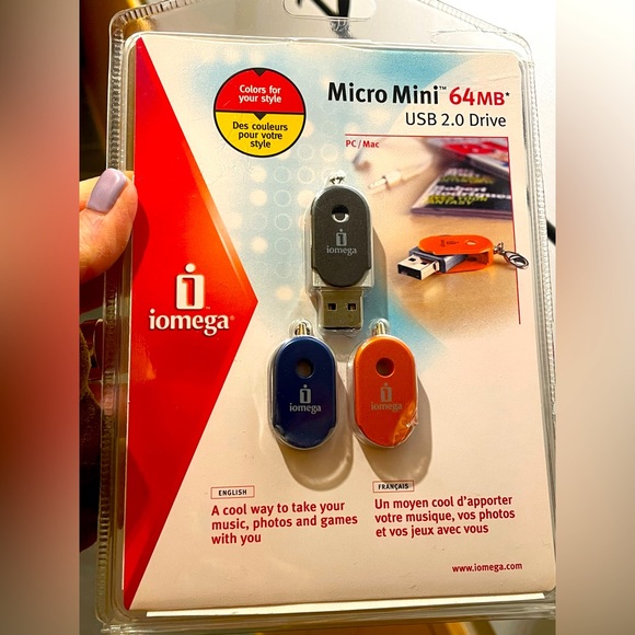 MINI USB 2.0 DRIVE— micro-Mini 3 PACK TOTAL—NEW IN PACKAGE— 64MB USB DRIVES - Picture 1 of 7